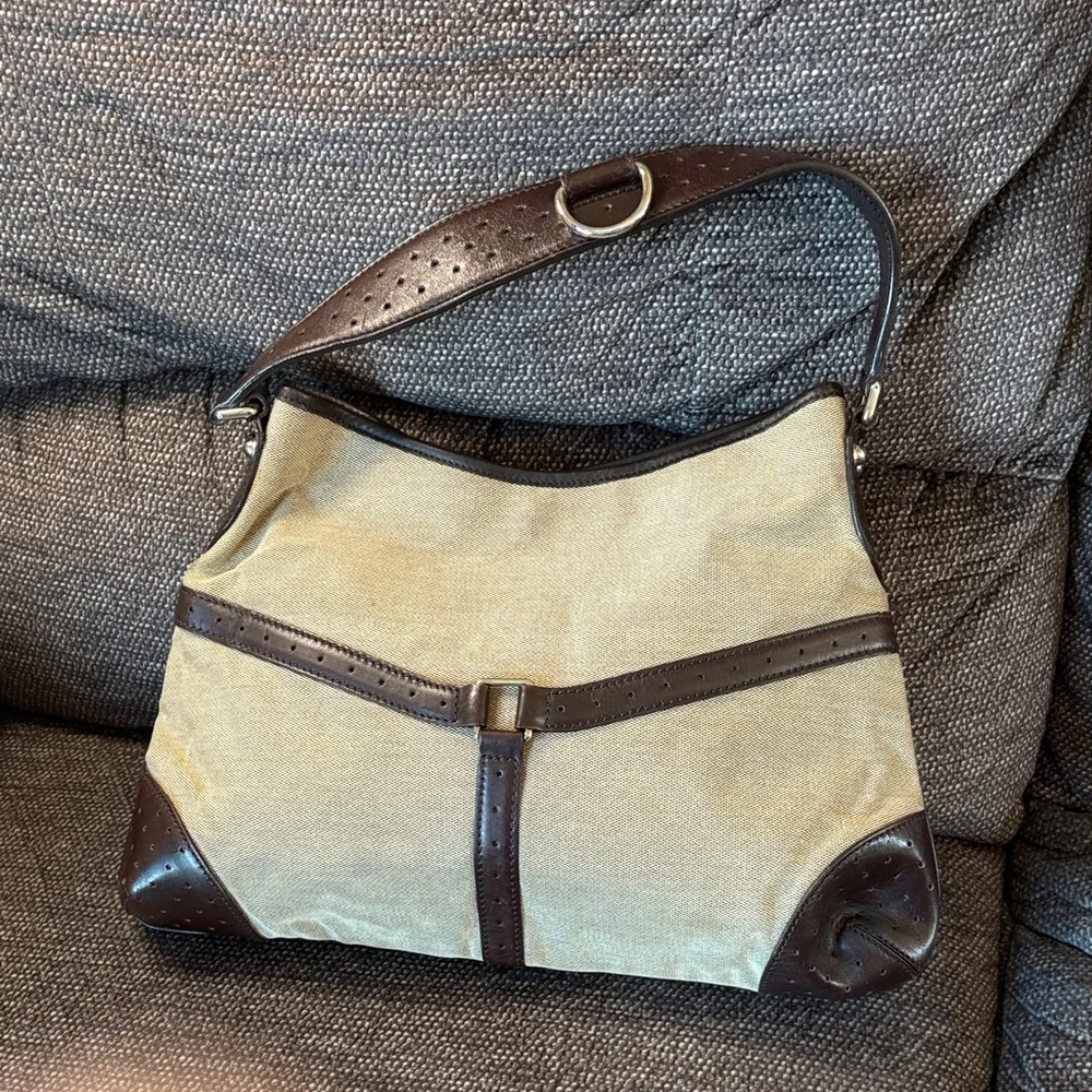 Vintage Gucci GG Supreme web Reins Hobo Bag